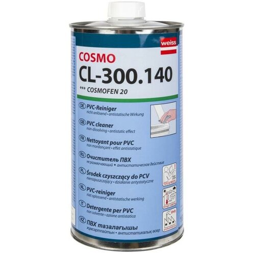 Cosmo CL-300.140 / Cosmofen 20 очиститель ПВХ (бесцветный, 1 л)