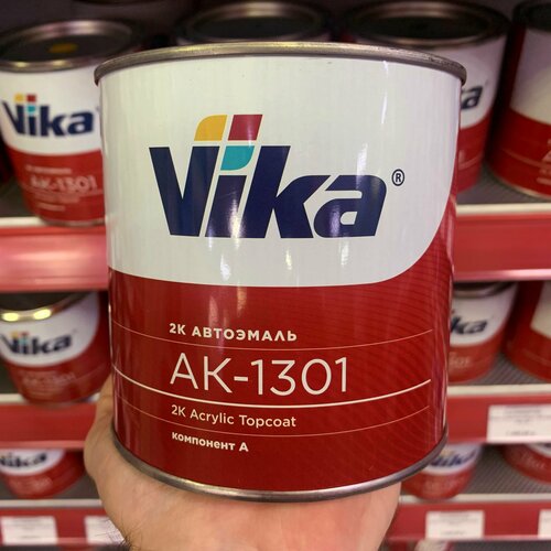 Эмаль акриловая Vika АК-1301 Золотисто-желтая 225 0.85 кг (без отвердителя)