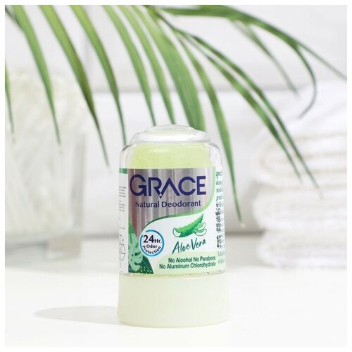 Дезодорант кристаллический Grace Mineral Herbal Deodorant с алое вера, 70 г