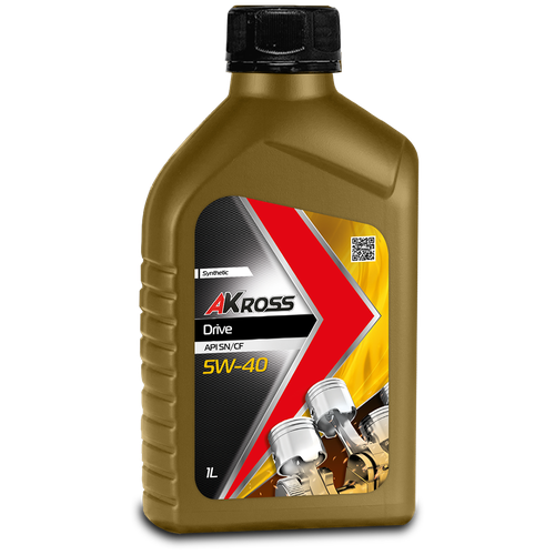 Моторное масло AKross DRIVE 5w40 Синтетическое 1 л