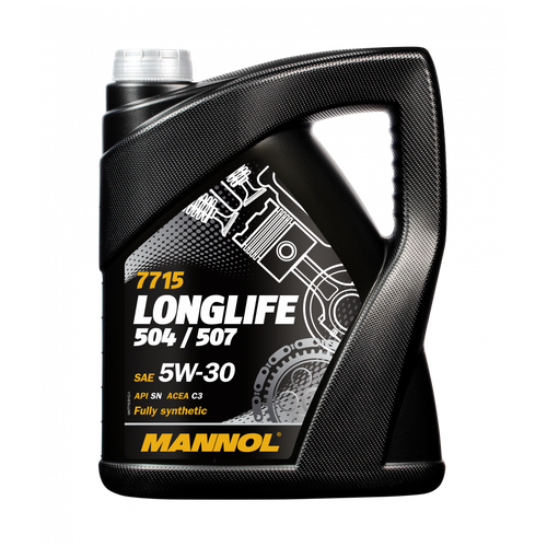 Синтетическое моторное масло MANNOL 7715 O.E.M. Long Life 504/507 SAE 5W-30 (5л.)