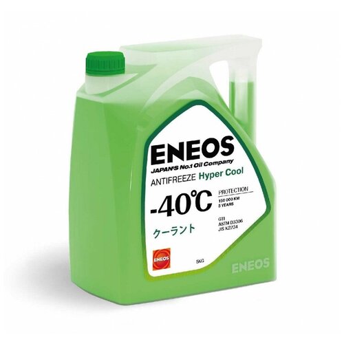 Антифриз G11 Eneos Hyper Cool Готовый 5кг -40°с Зеленый ENEOS арт. Z0070