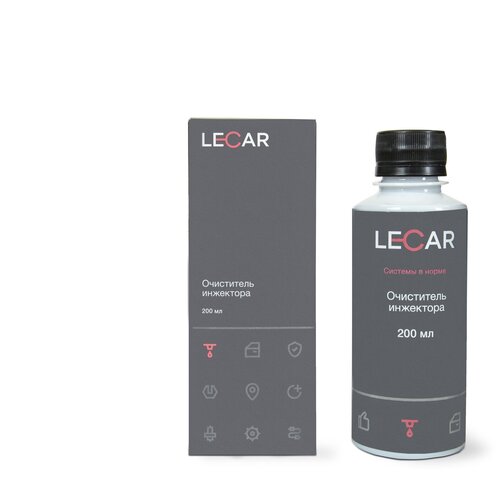 Очиститель инжектора Lecar в топливный бак 200 мл флакон, LECAR000110611 (1 шт.)