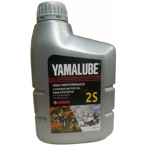 Масло моторное для снегоходов Yamalube 2S, 2T, Полусинтетика (1 л), 90793AS22400