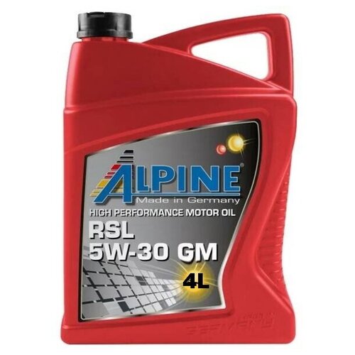 Масло моторное синтетическое Alpine RSL 5W-30 GM канистра 4л, арт. 0101369