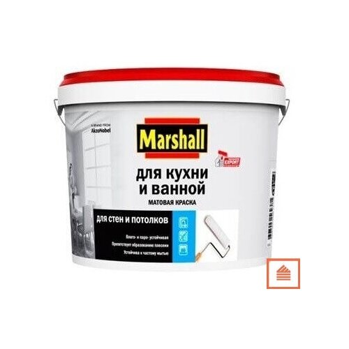 MARSHALL Краска д/кухни и ванной BW матовая 4,5 л (нов)