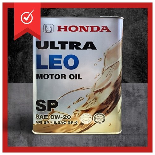 Масло моторное синтетическое HONDA ULTRA LEO SP 0W-20, 4L (металл)