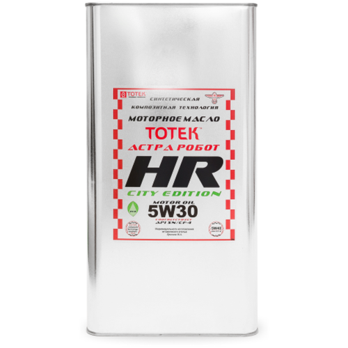 Синтетическое Моторное масло тотек HR-City Edition SAE 5W30