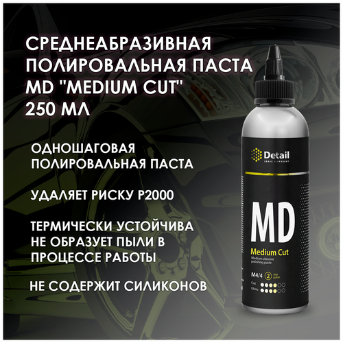Среднеабразивная полировальная паста MD "MEDIUM CUT" 250 МЛ