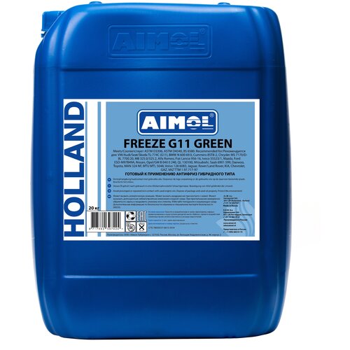 AIMOL Freeze G11 GREEN/5 кг/Антифриз готовый к применению