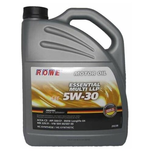 20238-453-2A Масло моторное ROWE ESSENTIAL MULTI LLP SAE 5W-30 (4л) ROWE 202384532A