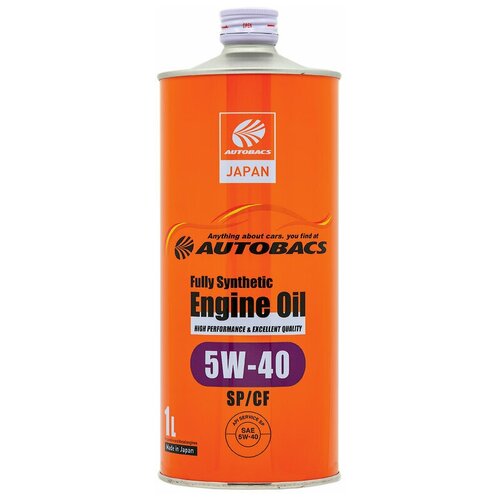 Моторное масло AUTOBACS ENGINE OIL FS 5W40 API SP/CF синтетическое 1л