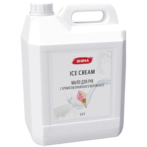 Жидкое мыло для рук с ароматом ванильного мороженого SHIMA LIQUID SOAP 5 л 4603740920810