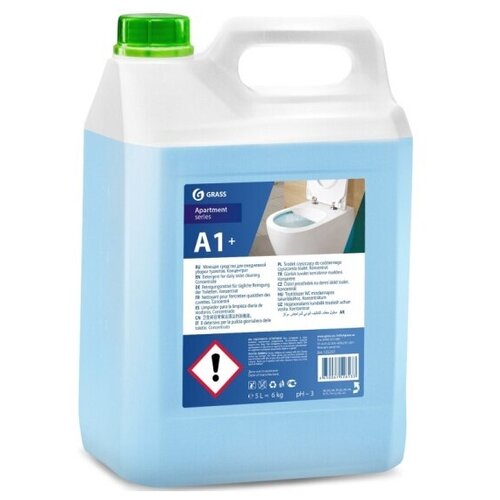 Чистящее средство GRASS A1+ для ежедневной уборки туалетов, концентрат, 5 л