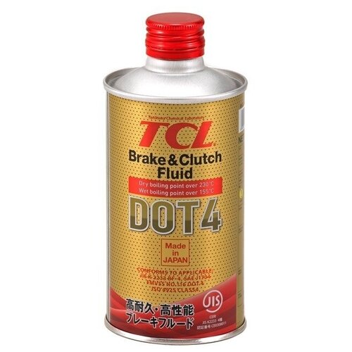 Тормозная жидкость TCL DOT 4, 0,355л артикул 00840