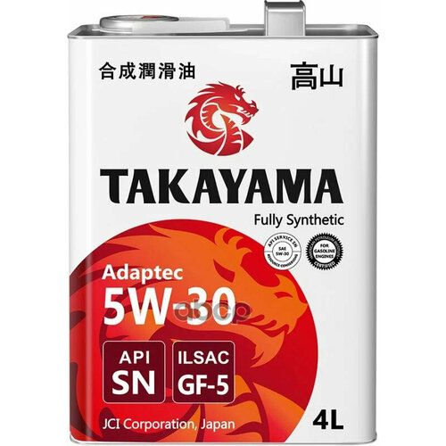 TAKAYAMA Масло Моторное Takayama Motor Oil 5W-30 4 Л 605552