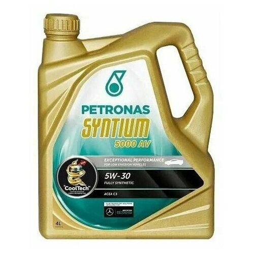 Масло моторное Petronas "Syntium" 5000 AV", синтетическое, 5W-30, 4 л