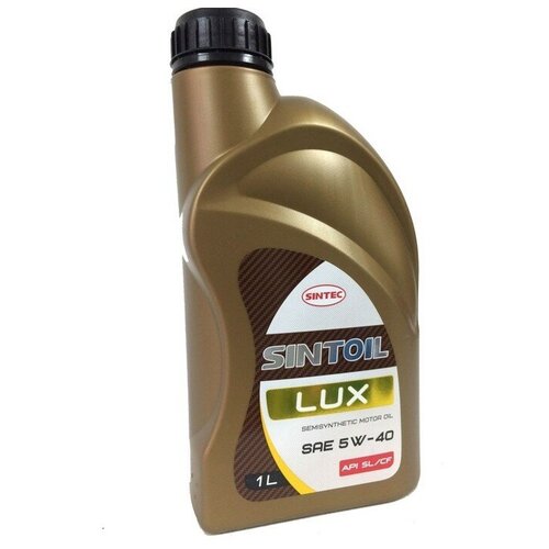 SINTEC Моторное масло Sintec Lux 5W-40, п/синтетическое, 1 л