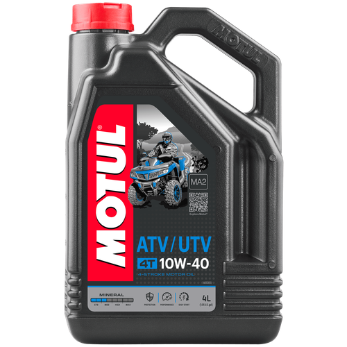 Минеральное моторное масло Motul ATV-UTV 4T, 4 л