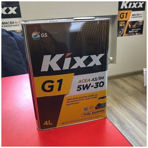 Моторное масло Kixx G1 ACEA A3/B4 5W30, синтетическое, 4л