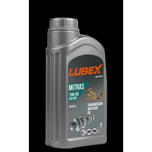 LUBEX L02008811201 Масло трансмиссионное 75W90 LUBEX 1л полусинтетика MITRAS AX HYP GL-5
