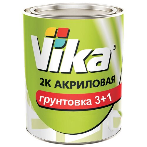 Грунт акриловый "VIKA" 2K 3+1 HS (1 л) (белый) (комлект + отвердитель 250 мл)