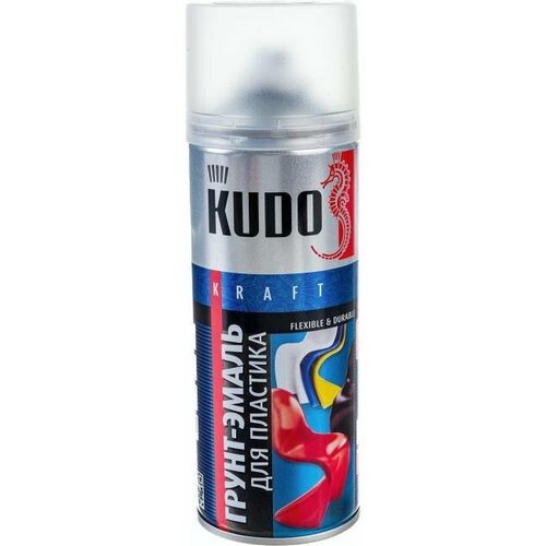 Грунт-эмаль аэрозоль для пластика KUDO коричневая 520 мл 1/12 RAL8017 KU-6011 11598662