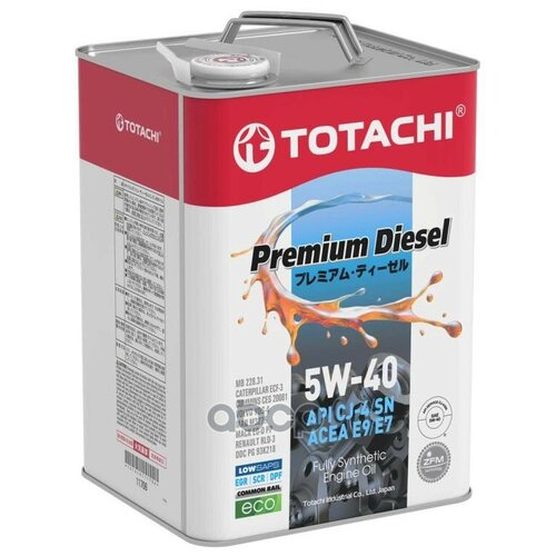 TOTACHI Масло Моторное Totachi Premium Diesel Fully Synthetic Cj-4/Sn 5w-40 6л