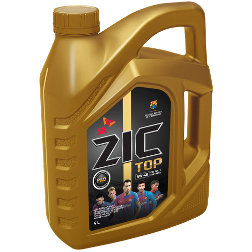 Моторное масло ZIC TOP 5W-40 Синтетическое 4 л 162682