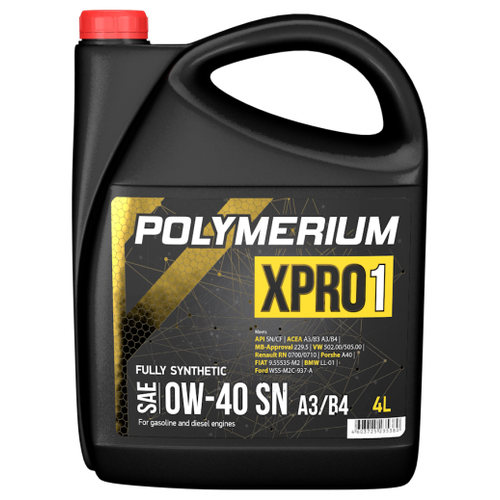 Polymerium XPRO1 0W40 SN 4л