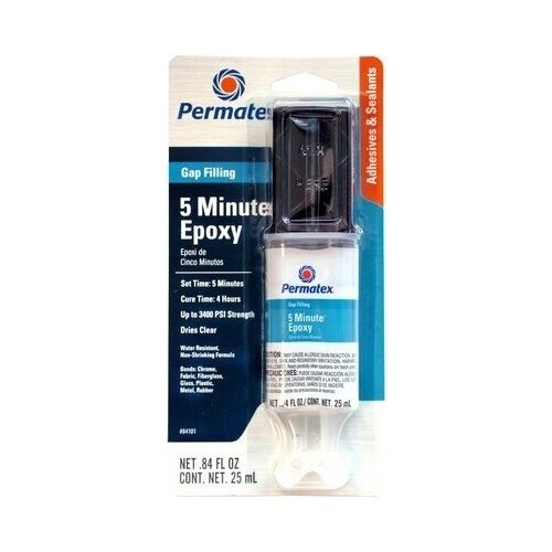 Клей эпоксидный "PERMATEX" (25 г) (многофункциональный, 5 минут, шприц)