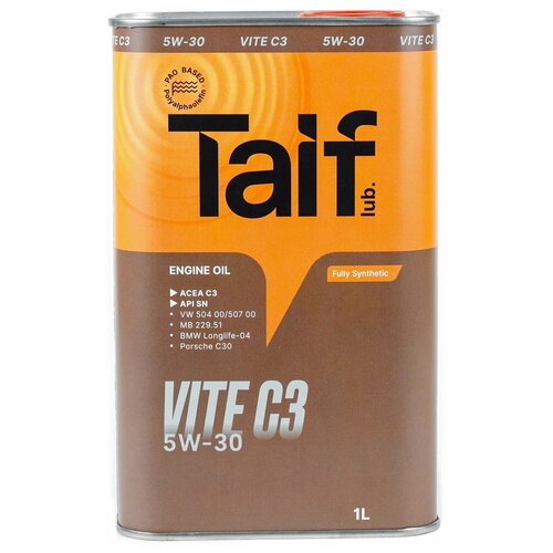 Масло моторное TAIF VITE C3 5W-30 SN, C3 4 литра
