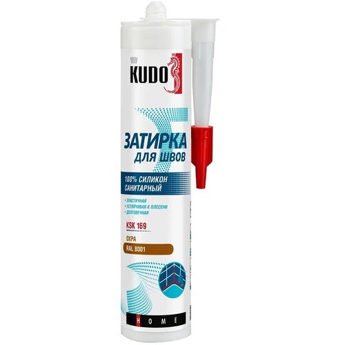 Герметик силиконовый затирка Kudo Home охра 280 мл