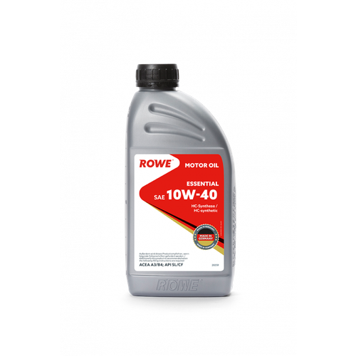 Масло моторное Rowe Essential Sae 10W-40 синтетическое, 1 упаковка