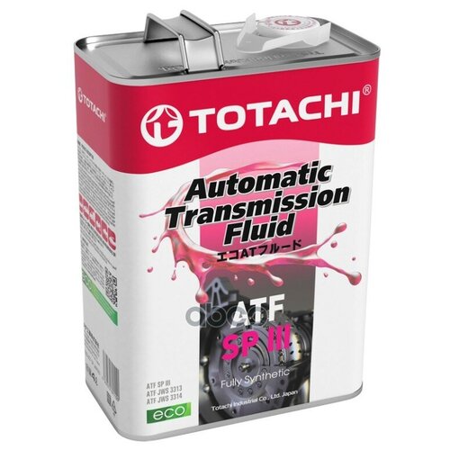 Масло Трансмиссионное Totachi Atf Sp Iii Синтетическое 4 Л 4562374691100 TOTACHI арт. 20404