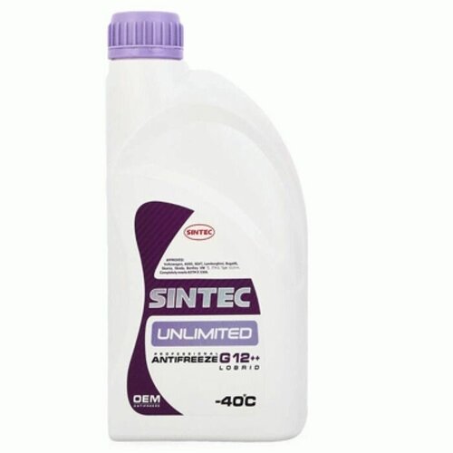 Антифриз Sintec Unlimited красно-фиолетовый, 1 л