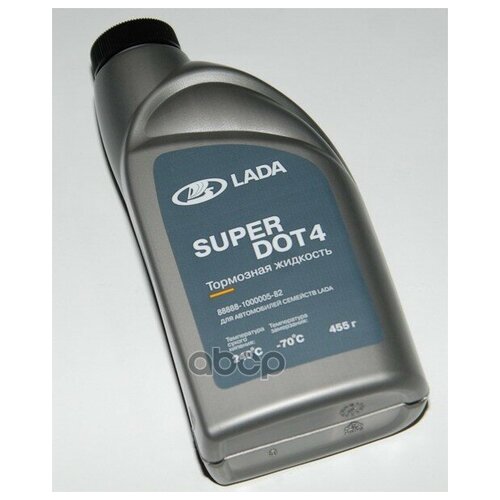 Жидкость Тормозная Lada Super Dot4 0,5 Л 88888-1000005-82 LADA арт. 88888100000582