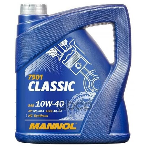 MANNOL Масло Моторное 10w40 Mannol 4л Полусинтетика Classic Sn/Cf, A3/B4