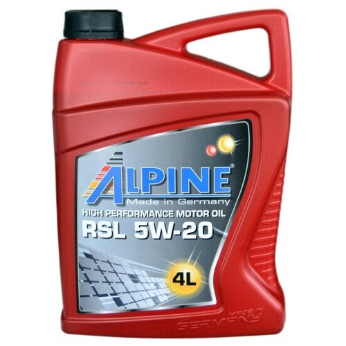 Масло моторное синтетическое Alpine RSL 5W-20 канистра 4л, арт. 0100159