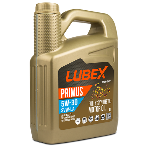 L034-1624-0404 LUBEX Синтетическое моторное масло PRIMUS SVW-LA 5W-30 SN C3 (4л)