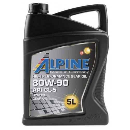 Масло трансмиссионное Alpine Gear Oil TDL 80W-90 GL-4/GL-5 канистра 5л, арт. 0100722