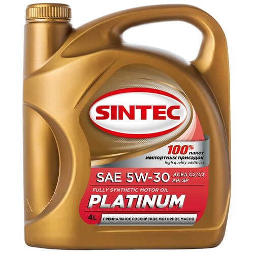 Масло моторное 5W-30 Sintec Platinum SP/C2/C3 синтетическое 4л.