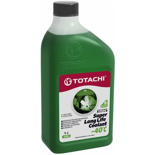 Жидкость охлаждающая низкозамерзающая TOTACHI SUPER LONG LIFE COOLANT Green -40C 1л