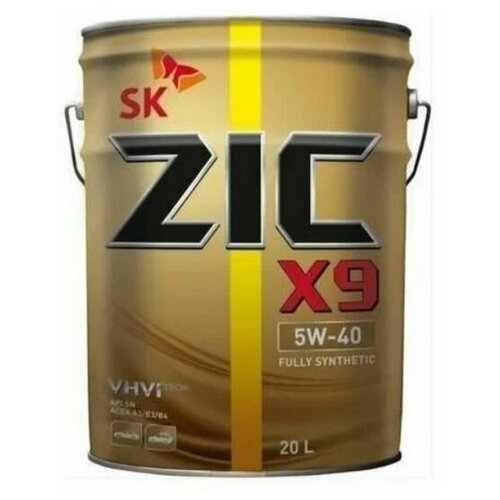 Моторное масло ZIC X9 5w40 SN синтетическое 20л