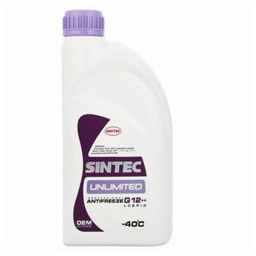 SINTEC Антифриз Sintec Unlimited красно-фиолетовый, 1 л