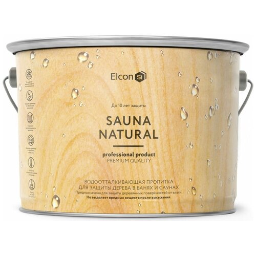 Пропитка для бани и сауны Elcon Sauna Natural 2 л 00-00461539