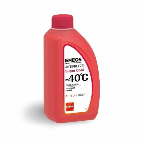 Жидкость охлаждающая Антифриз 0.9л. Eneos "Super Cool -40°C (red)", красная