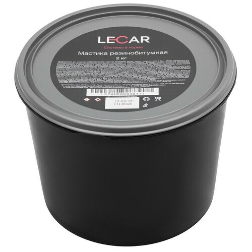 Мастика антикоррозийная (2кг) резино-битумная "LECAR" (ведро) LECAR000040111