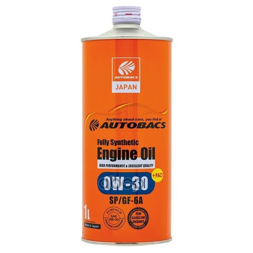 Моторное маслo AUTOBACS Engine oil FS 0W30 SP/GF-6A 1л A00032233