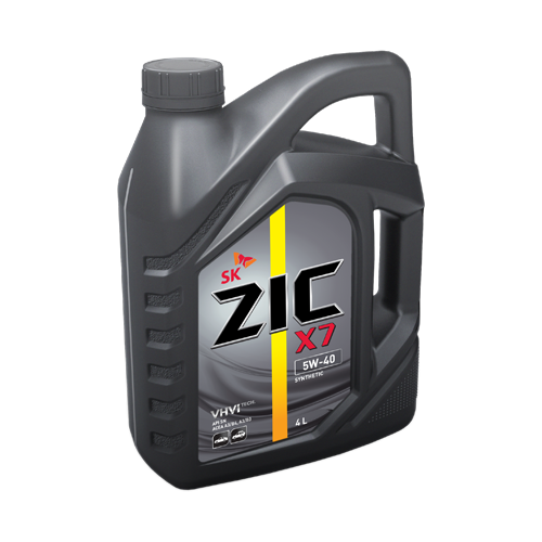 Cинтетическое моторное масло ZIC X7 5W-40, 4 л